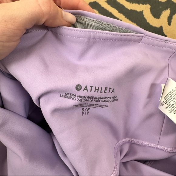 Athleta Lavender Leggings Elation - Picture 3 of 5